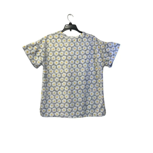 Roudelain Womens L White/Gray Daisy Print Sleep-set NEW - Picture 3 of 16